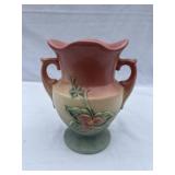 Hull art pottery double handled vase