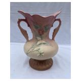 Hull art pottery large double handled vase