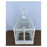 Wood and wire birdcage