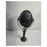 Old Pedestal Vanity Mirror.