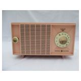 Old Pink General Electric Radio