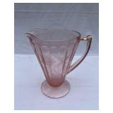 Pink Depression Glass Pitcher