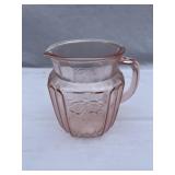 Pink Depression Glass Pitcher