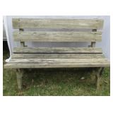 Wooden bench