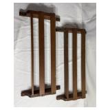 Pair of wall mount magazine racks