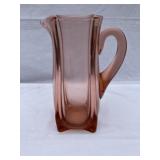 Pink Depression Glass Tall Pitcher