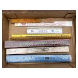 Flat of advertising rulers