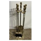Four Piece Fire place set with stand