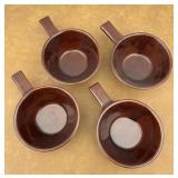 Set of 4 Mar Crest Oven Proof Handled Soup Crocks