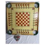 Vintage Merdel Game Mfg. Co Carrom Game Board. Mis