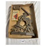 Flat of misc. cast iron. Erie Wagon, Dutch door kn