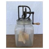 Dazey 4 qt glass butter churn