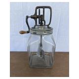 4 qt glass butter churn