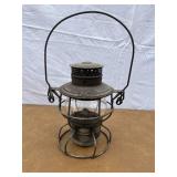 Old railroad lantern marked Wabash RR