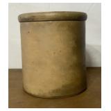Tan stoneware crock. No chips or cracks.