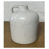 White crock jug. Has some chips.