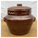 Mar Crest Oven Proof stoneware jar with handles an