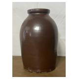 Brown crock canning jar