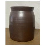Brown crock canning jar