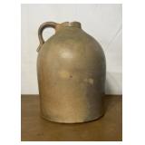 Gallon crock jug. Has some chips and wear and tear