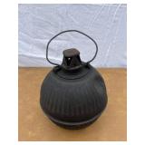 Metal smudge pot with handle