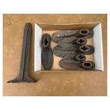 Flat of Old Metal shoe lasts