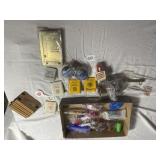 Flat with advertising, misc., and wall mount penci