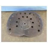 Old metal tractor seat