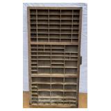Old wooden printers board. Marked Hamilton.