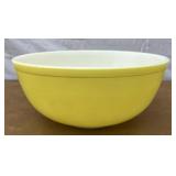 Yellow Pyrex mixing bowl