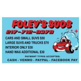 Foley's Suds Certificate