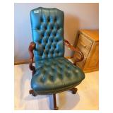Green office chair