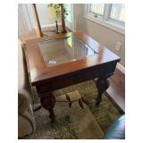 wood end table