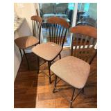 3 bar style chairs