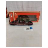 LIONEL 9823PRR STANDARD O FLATCAR W/ TWO CORGI