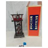 LIONEL ILLUMINATED OPERATING CONTROL TOWER,