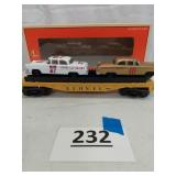 6424 LIONEL CIRCLE-L RACING FLATCAR WITH STOCK