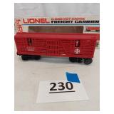 LIONEL A.T.S.F. HORSE CAR, #9280, DAMAGED
