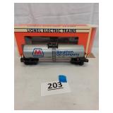LIONEL MARATHON OIL TANK CAR, #6-17908