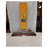 3RD RAIL GE C44-9W SF 689 LOCOMOTIVE W/DISPLAY