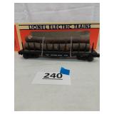 LIONEL NORTHERN PACIFIC FLATCAR W/ LOGS, #6-17510