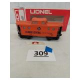 LIONEL ILLINOIS CENTRAL LIGHTED CABOOSE, #6-9160