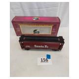 MTH SANTA FE 3-BAY CYLINDRICAL HOPPER CAR,