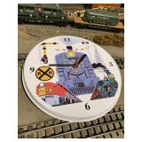 Tin Train Clock J.S.N.Y