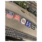 Metal Railroad Signs Lot