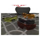 Range Maxx Tactical Glasses & Case with 4 Extra