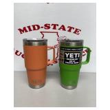 (2) Yeti Rambler 20oz Travel Mugs