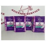 (4) Poise Size 3 Light Long Pads 24CT