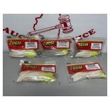 (5) Zoom Salty Super Fluke 10CT Soft Fishing Bait