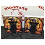 (2) Halloween Black Cat Puzzles Lot NIB Pazzohub